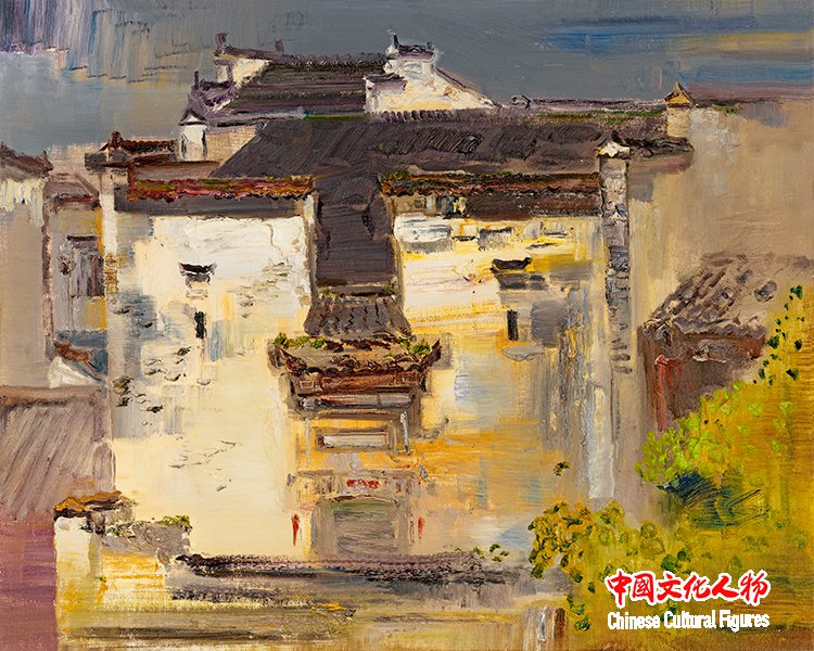 秘境への旅---徐里油絵芸術作品展が東京で開催される_中国文化人物网