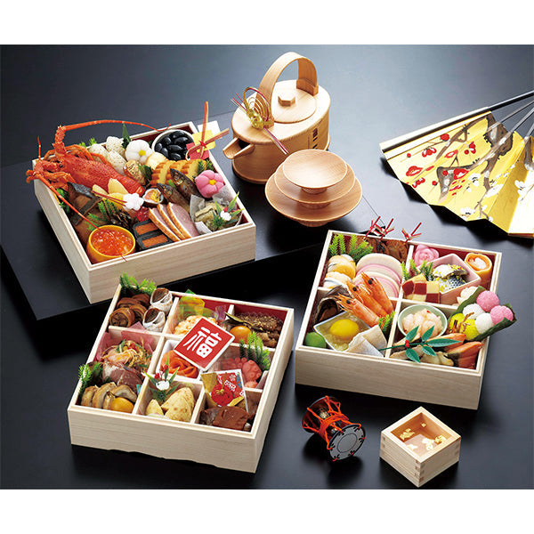 ヤマコー 白木 おせち用重箱 7寸（3段）（27271） | フーヅフリッジ