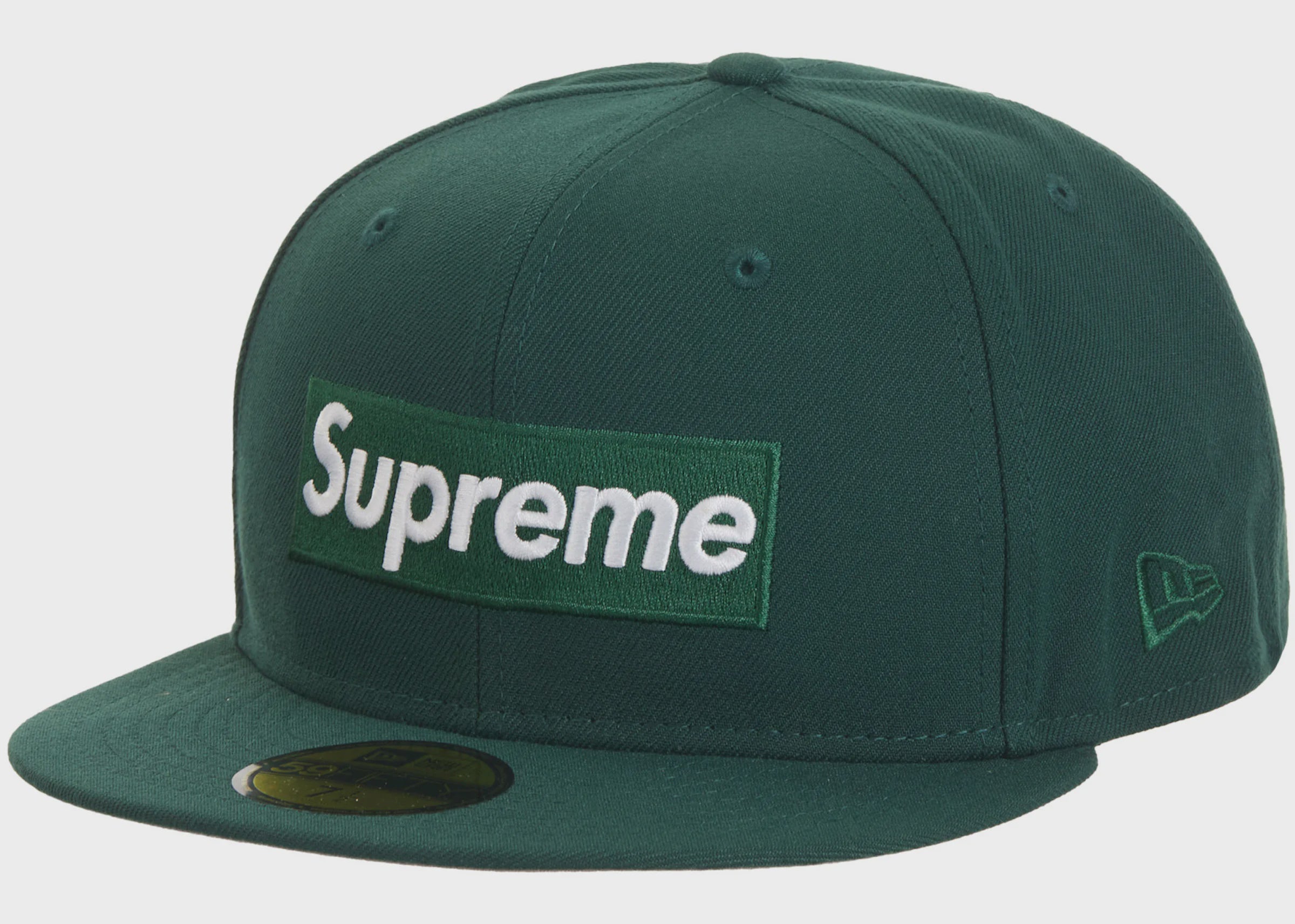 Supreme Sharpie Box Logo New Era Fitted Hat - Green - Brand New