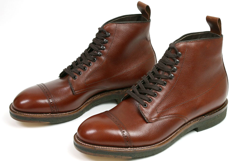 オールデン アルパインカーフ キャップトゥ・ブーツ ブラウン （ALDEN