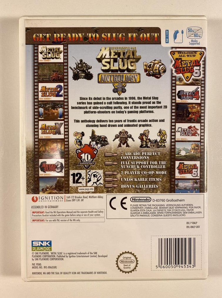 Metal Slug Anthology (Nintendo Wii) | GameFleets