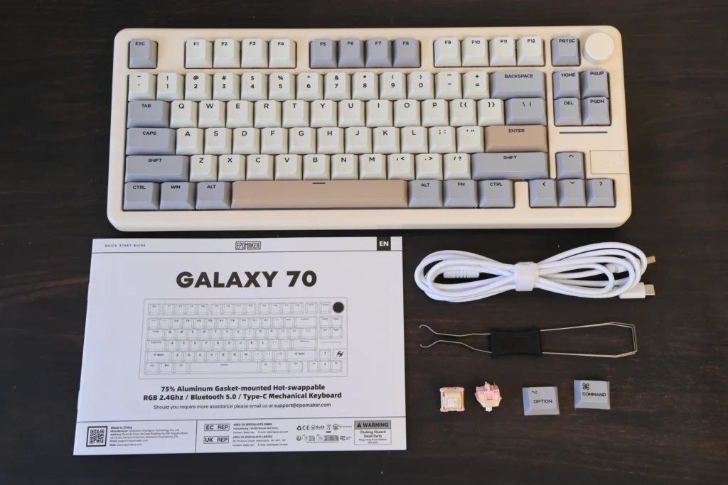 Epomaker Galaxy70レビュー！ コトコト系75%キーボード｜併用に