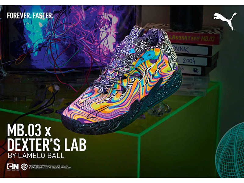 ラメロ・ボールと「デクスターズ・ラボ」コラボモデル『PUMA MB.03