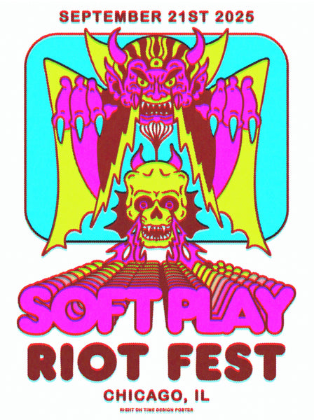 SOFT PLAY - RIOT FEST 2025 – Garageland Print