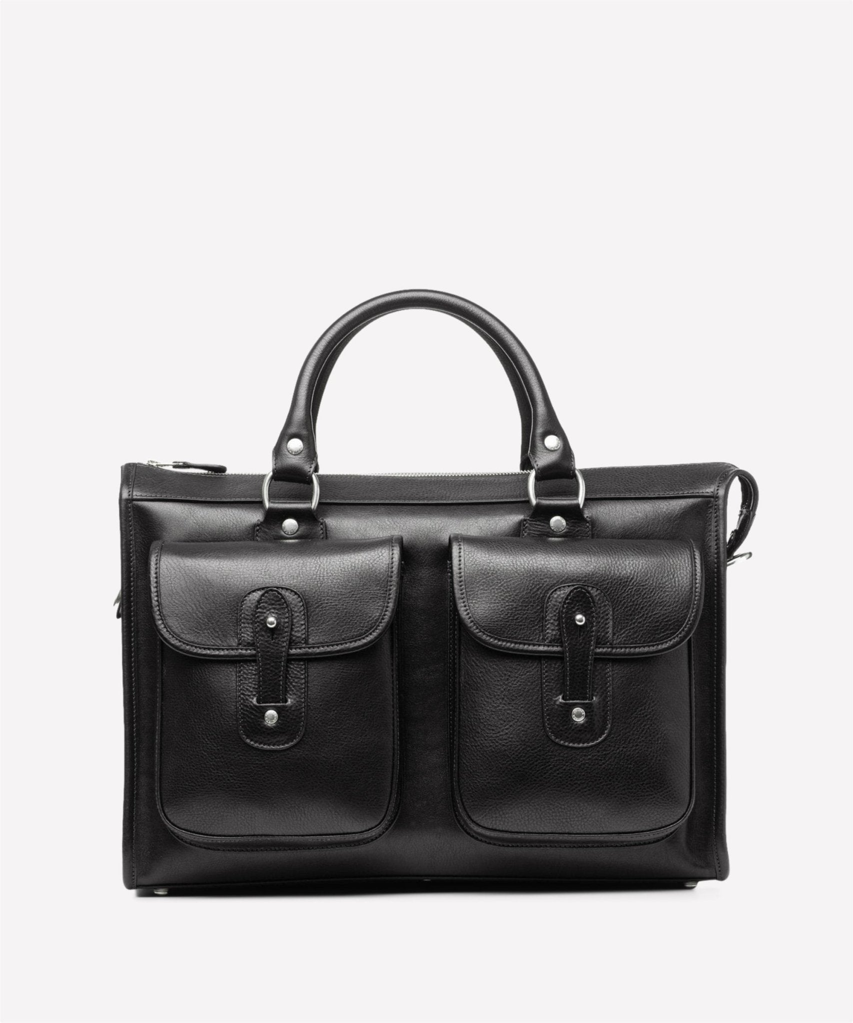Examiner No. 5 | Vintage Black Leather Briefcase | Iconic Ghurka Style