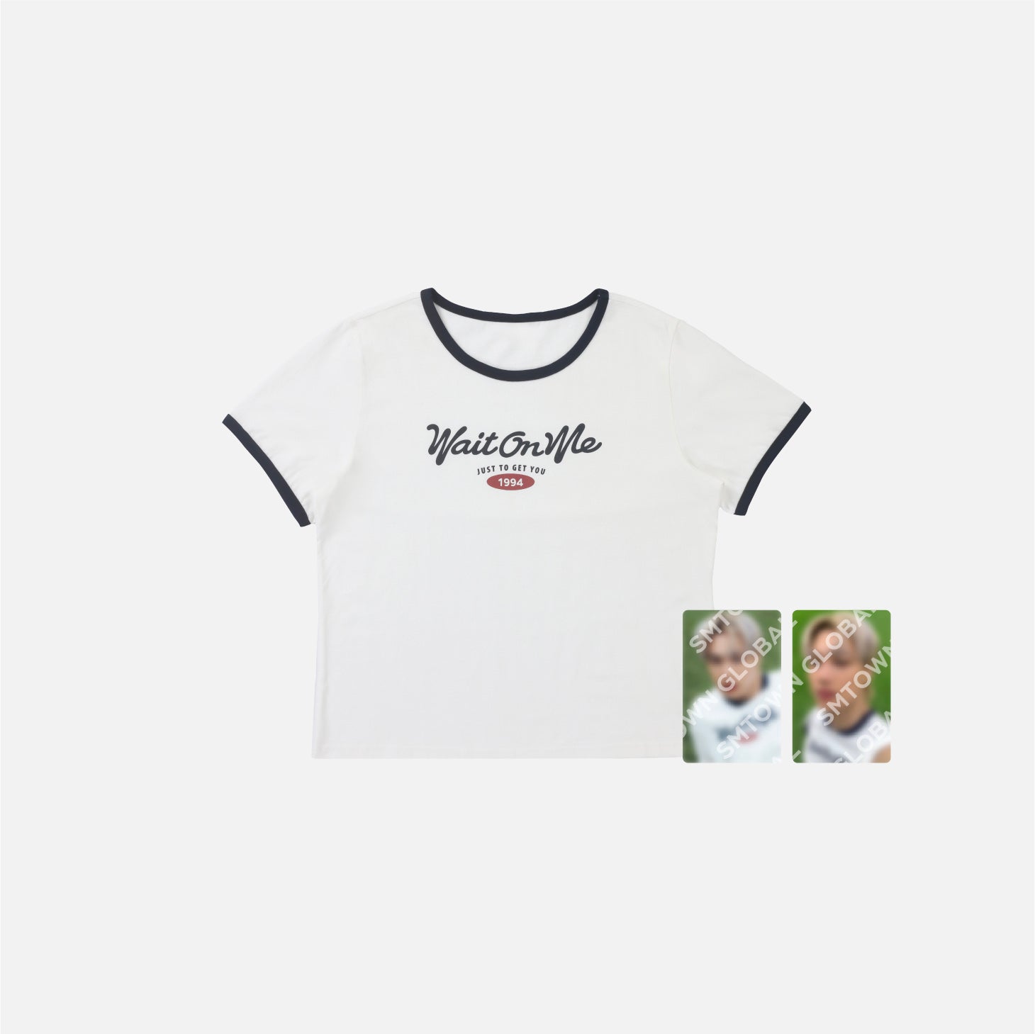 CROP RINGER T-SHIRT SET - KAI The 4th Mini Album 'Wait On Me' MD