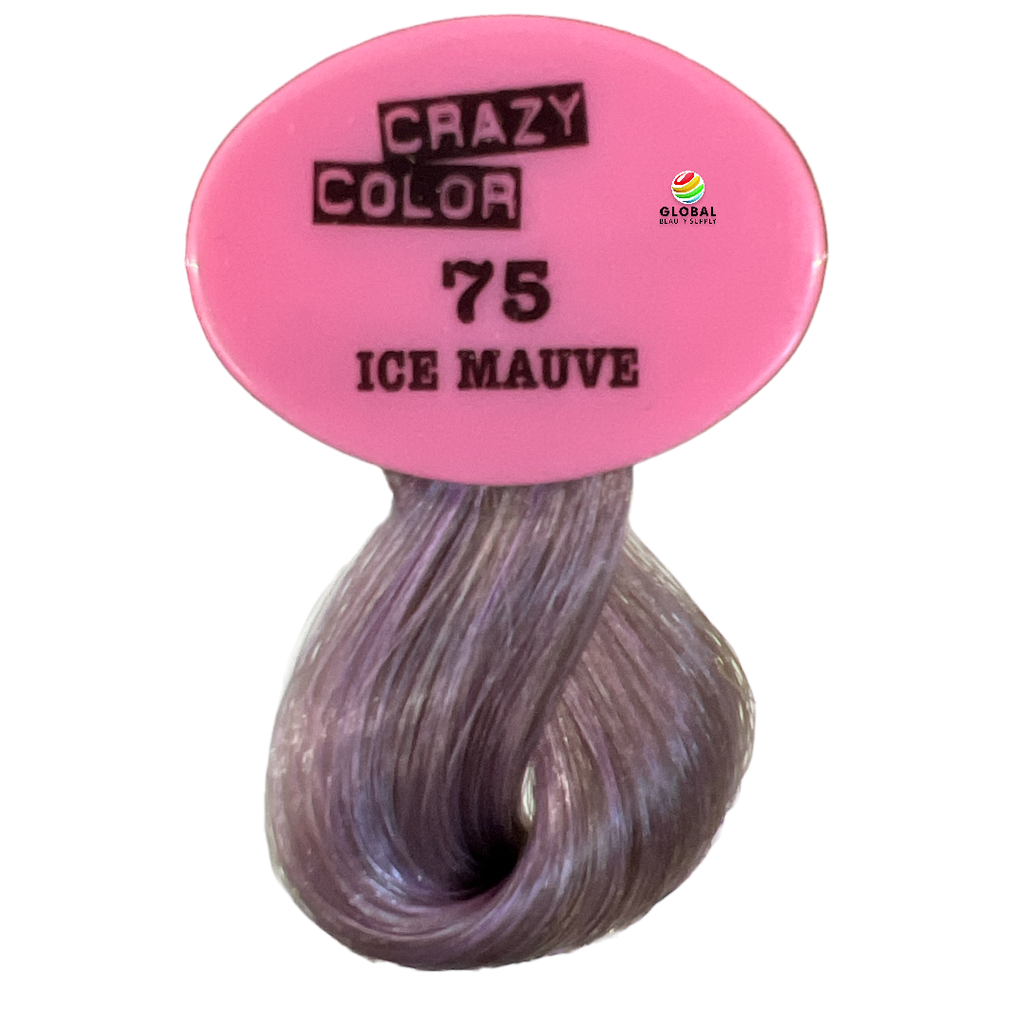 CRAZY COLOR - Semi Permanent Hair Color Cream, 5.07oz 75 - Ice