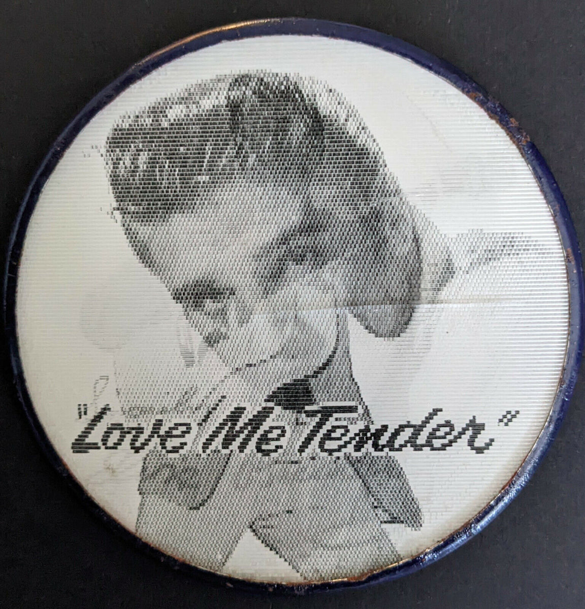 1956 Vintage Elvis Presley Love Me Tender Vari-Vue Flicker Button