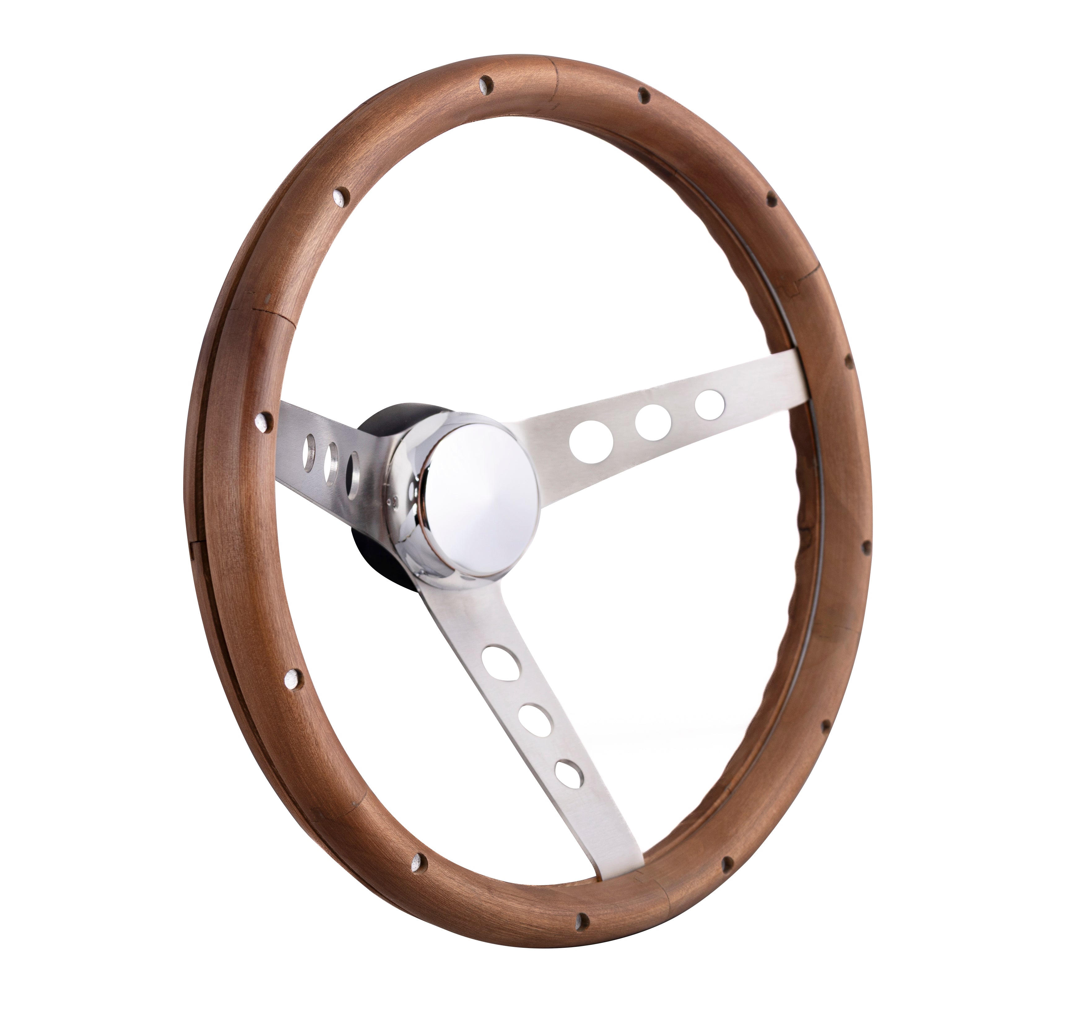 966-0 Classic Wood/Stainless Spokes – GRANT Steering Wheels