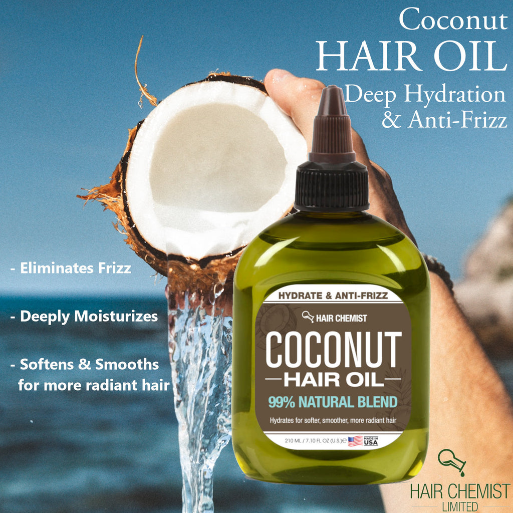Hair Chemist 99% Natural Hair Oil - Coconut 7.1 oz. | Hair Chemist