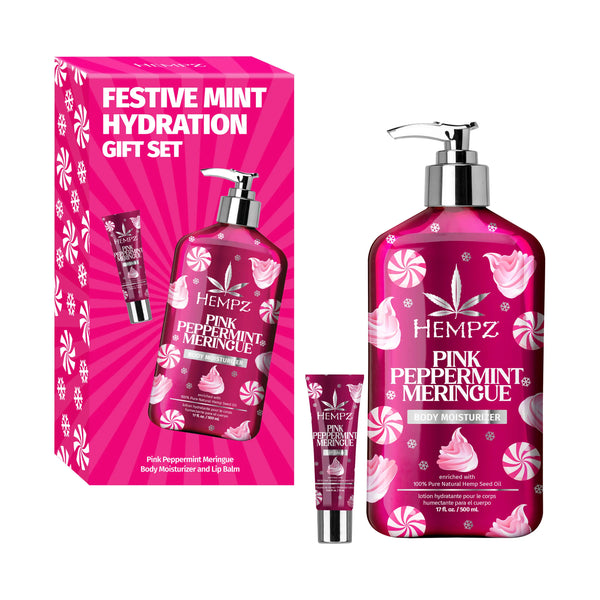 Hempz Pink Peppermint Meringue Body Moisturizing Lotion & Lip