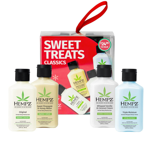 Hempz Sweet Treat Classics Mini Moisturizer Gift Set with four