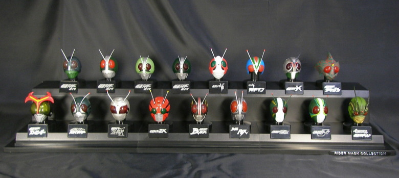 ライダーマスクコレクション プレミアム発光台座ディスプレイ～序章