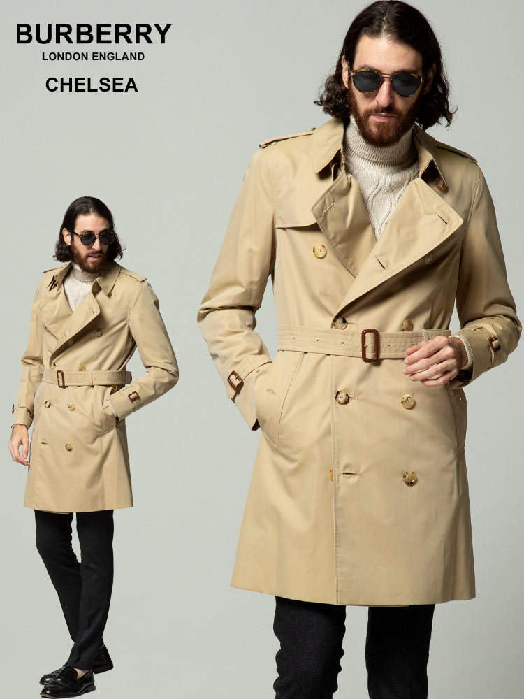 BURBERRY バーバリー メンズ コットン トレンチコート CHELSEA
