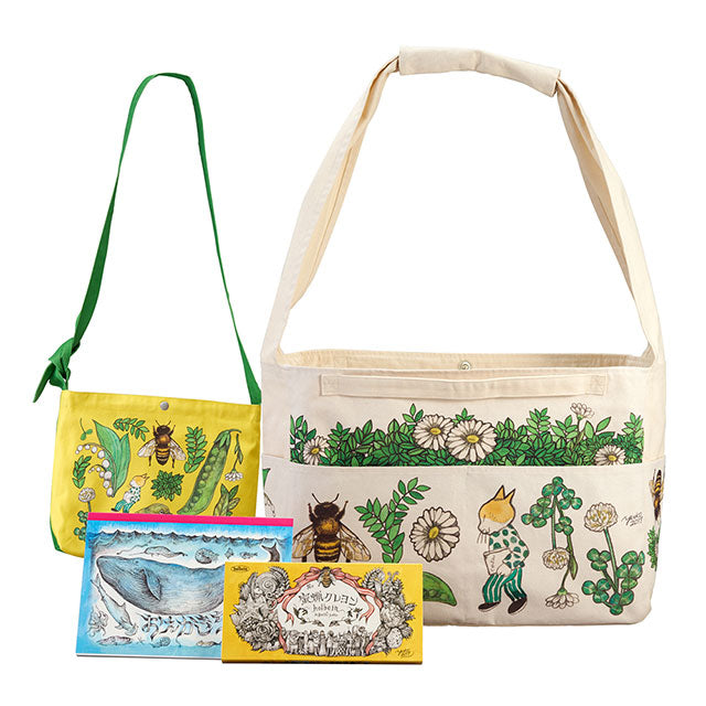 ヒグチユウコxホルベイン みつろうクレヨンファミリーバッグセット