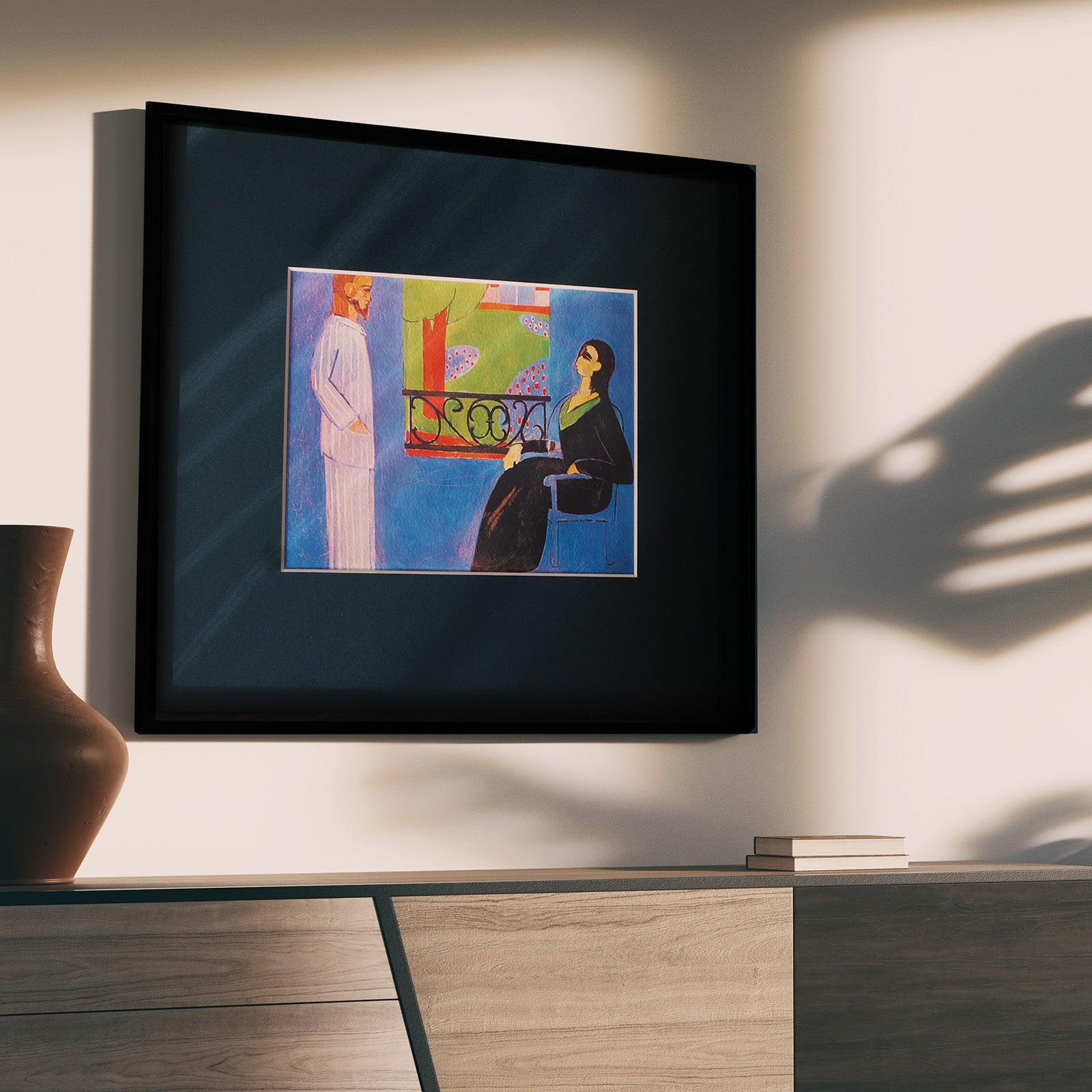 アンリ・マティス 「会話」アートポスター（フレーム付き） 絵画・名画