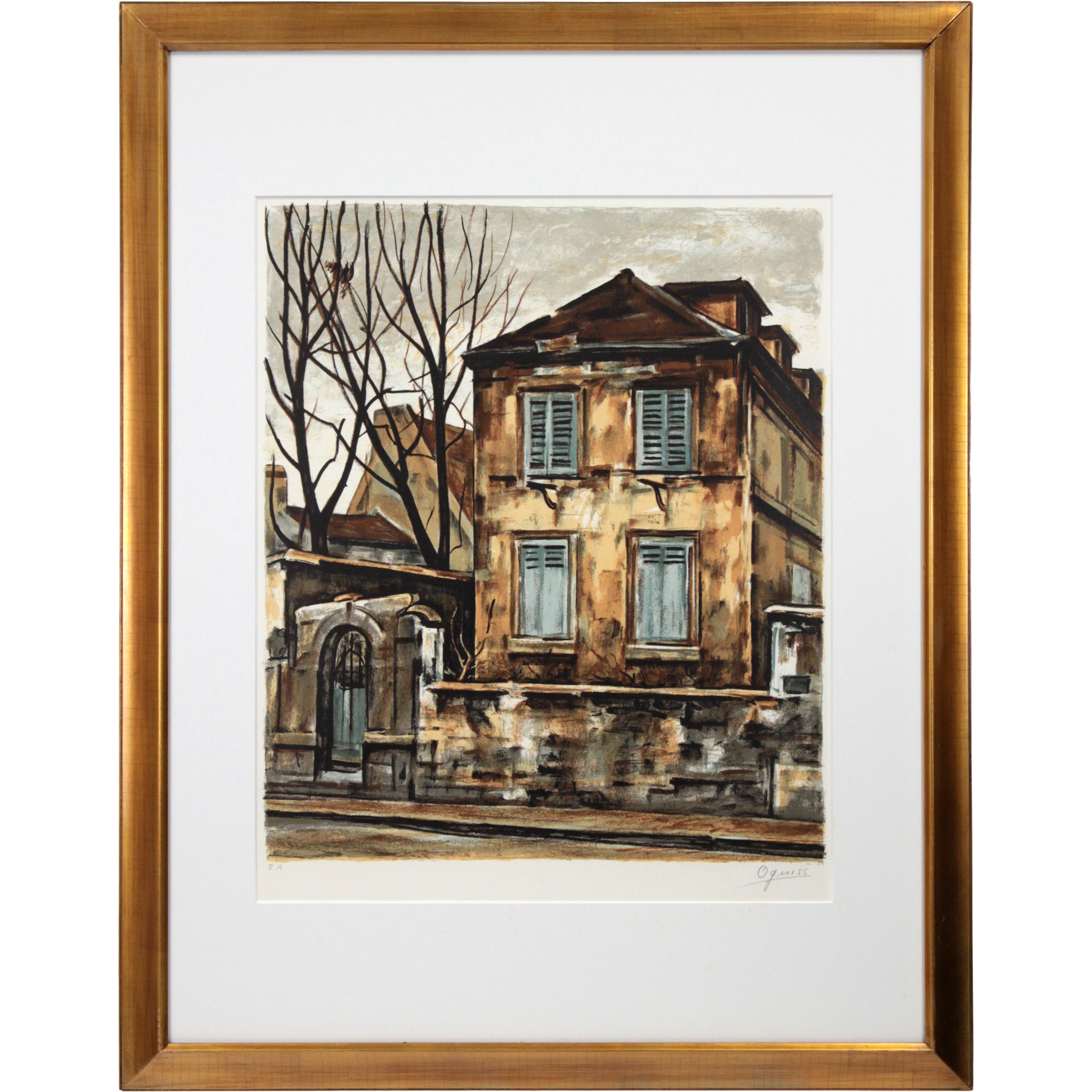 荻須高徳 『修道院』 リトグラフ - 北海道画廊