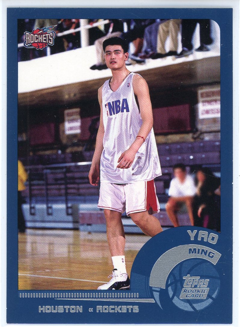 Yao Ming 2002 Topps Rookie Card #185 | Hollywood Collectibles