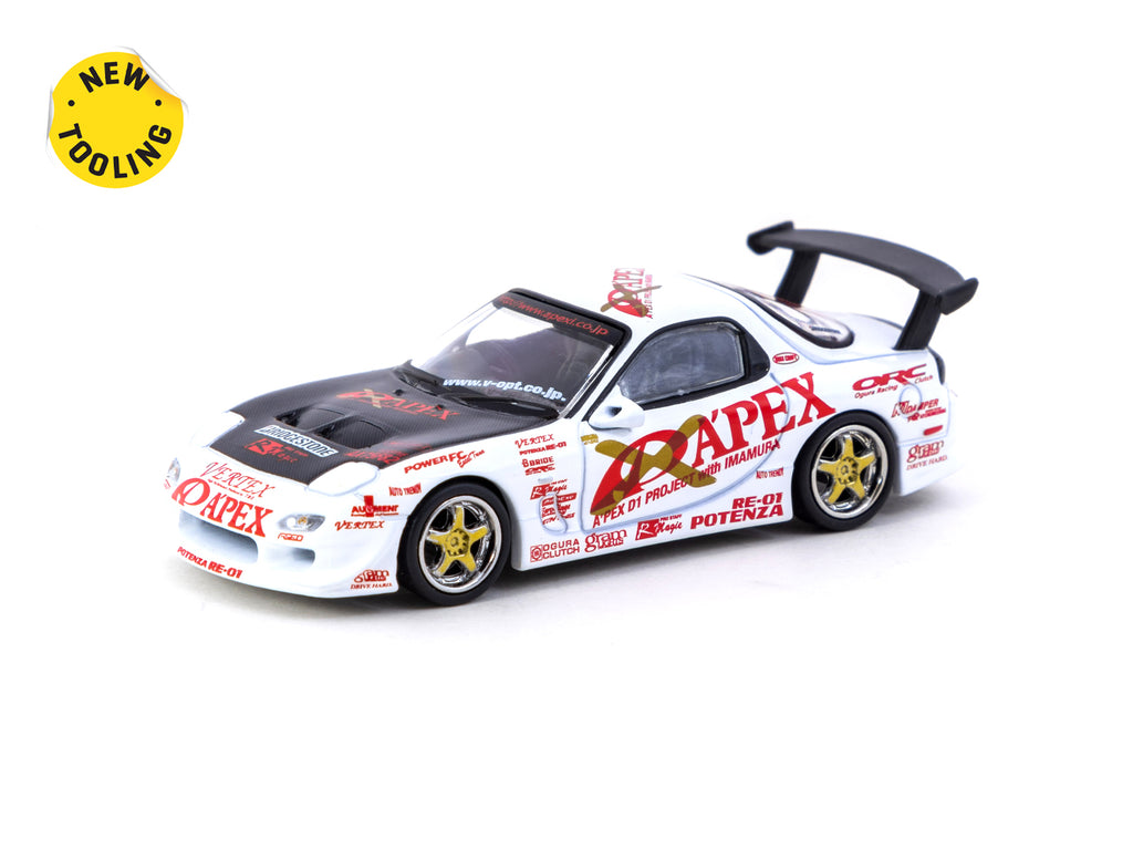 Tarmac Works 1:64 VERTEX RX-7 FD3S A'PEX D1 PROJECT T64G-TL022-AP