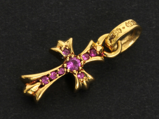 中古美品】 クロムハーツ ◇ 22K ベビーファット チャーム with パヴェ