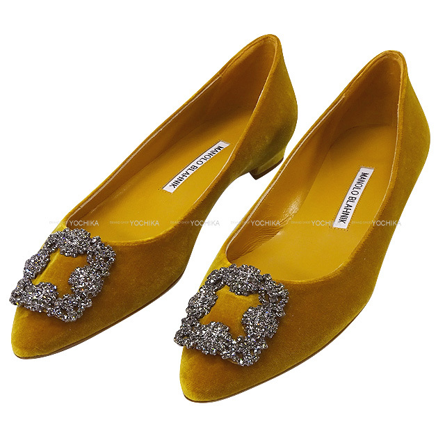 MANOLO BLAHNIK マノロブラニク バレエシューズ ハンギシ フラット