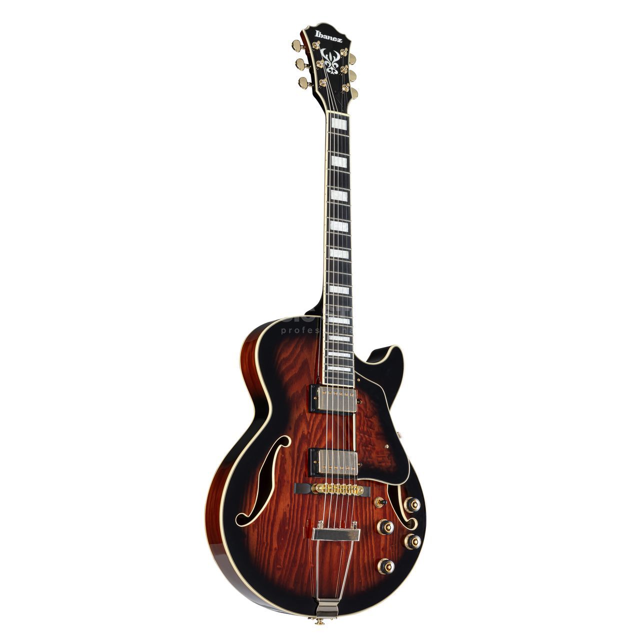 Ibanez Artcore Expressionist AG95QA-DBS Dark Brown Sunburst | USA