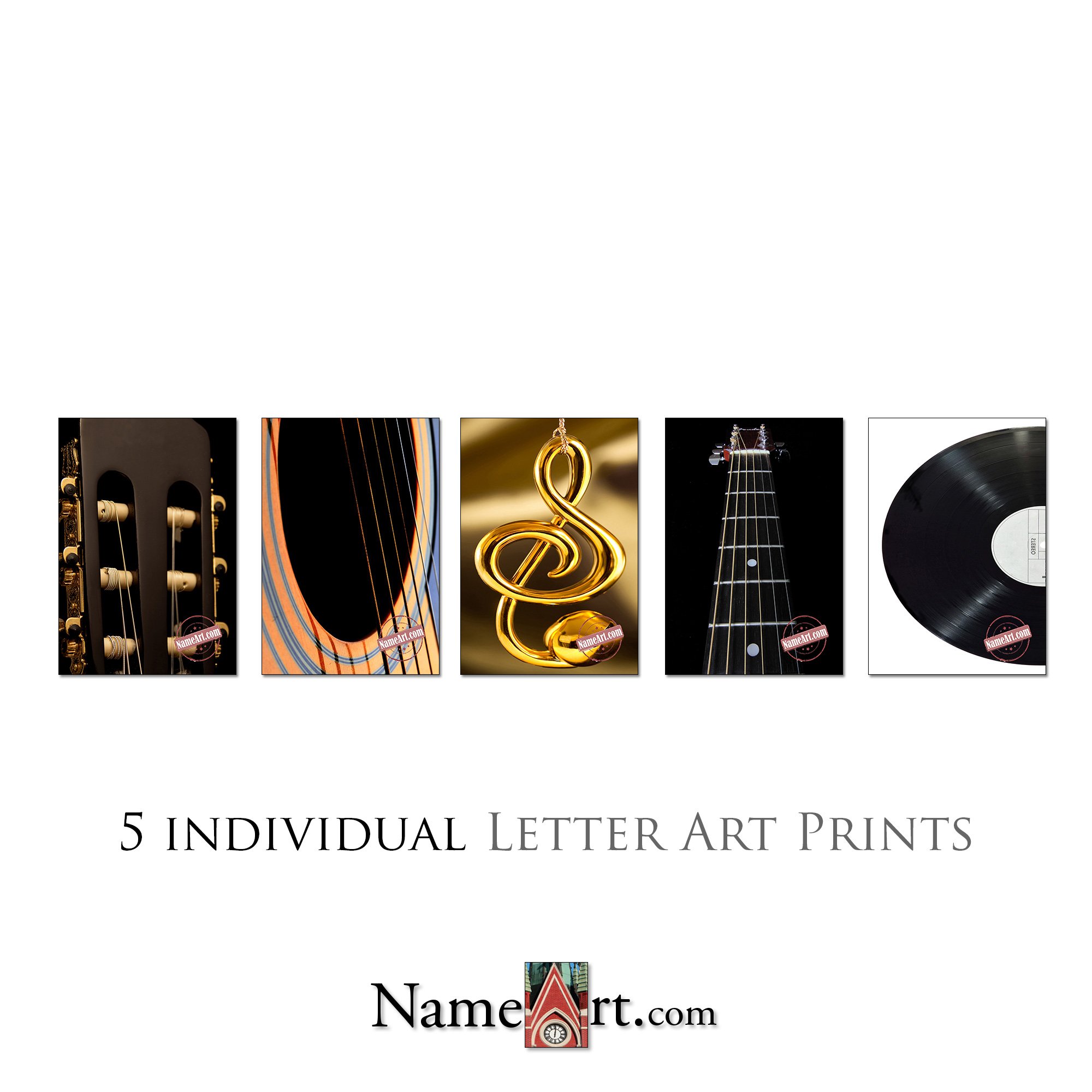 Music wall art. Personalized custom signs.