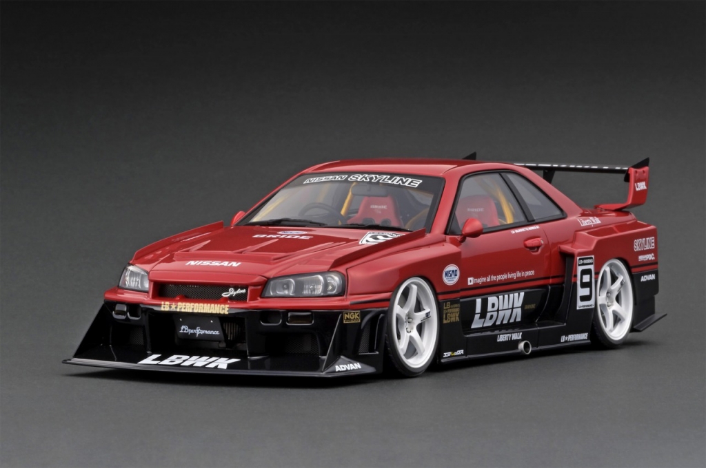 1/18スケール ：LB-ER34 スーパーシルエットSKYLINE カラーサンプル