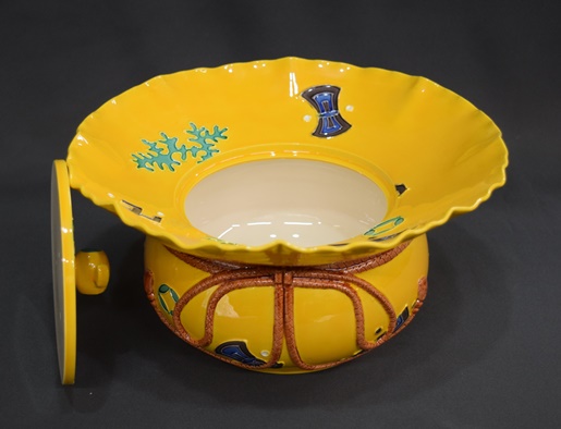 中村翆嵐 砂金袋 黄交趾水指 | 茶道具 小西康のぶろぐ