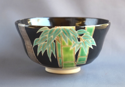 琴浦窯 四代和田桐山 色絵竹茶碗 | 茶道具 小西康のぶろぐ