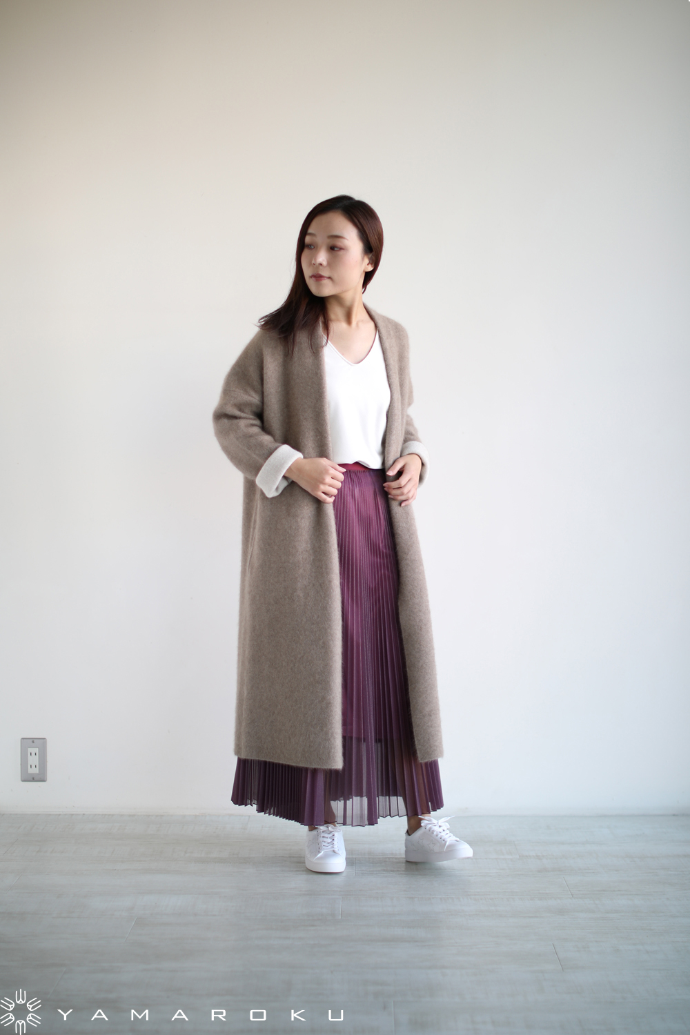 TOMORROWLAND(トゥモローランド) ダブルフェイスロングカーディガン