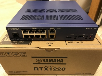 YAMAHA(ヤマハ) ルーター RTX1220を設置しました。 | ネオくん日誌