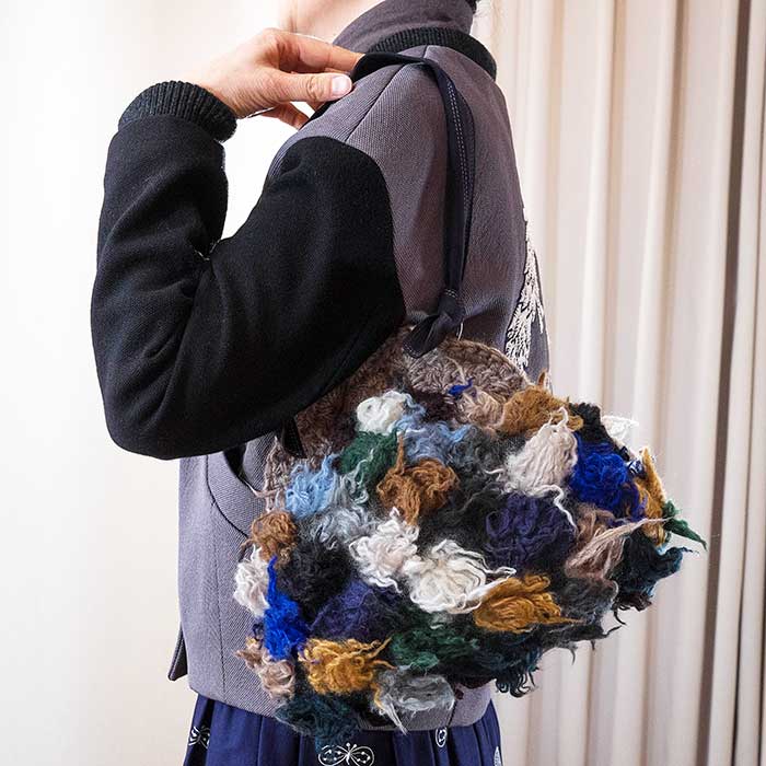 ミナペルホネン×ヒトミシノヤマ pot-au-feu bag/ポトフバッグ #blue