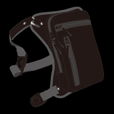 2WAYレッグバッグ エグザリートレザーモデル受注開始：KUSHITANI 熊谷