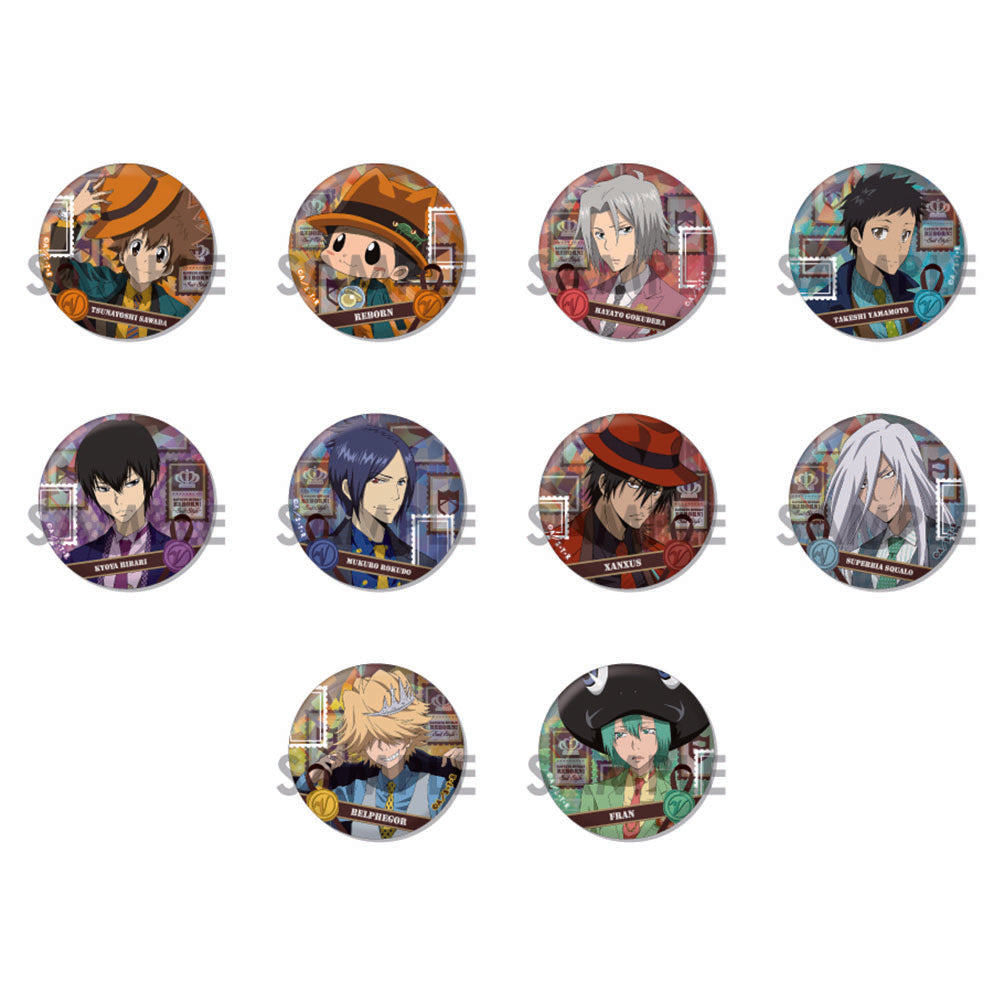 家庭教師ヒットマンREBORN! トレーディングホログラム缶バッジ-SUIT