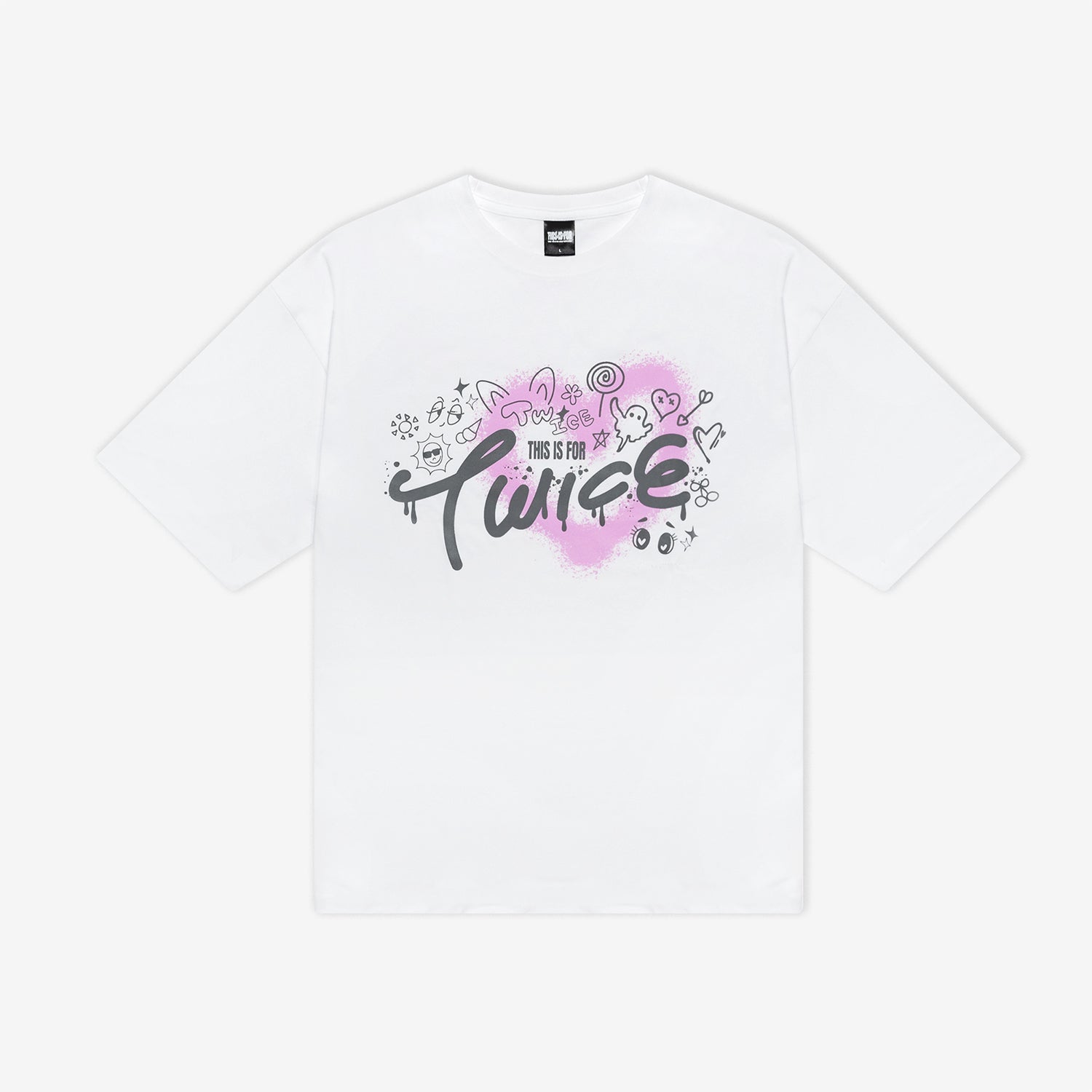 T-SHIRT【L】/ WHITE - Designed by TWICE / TWICE『THIS IS FOR