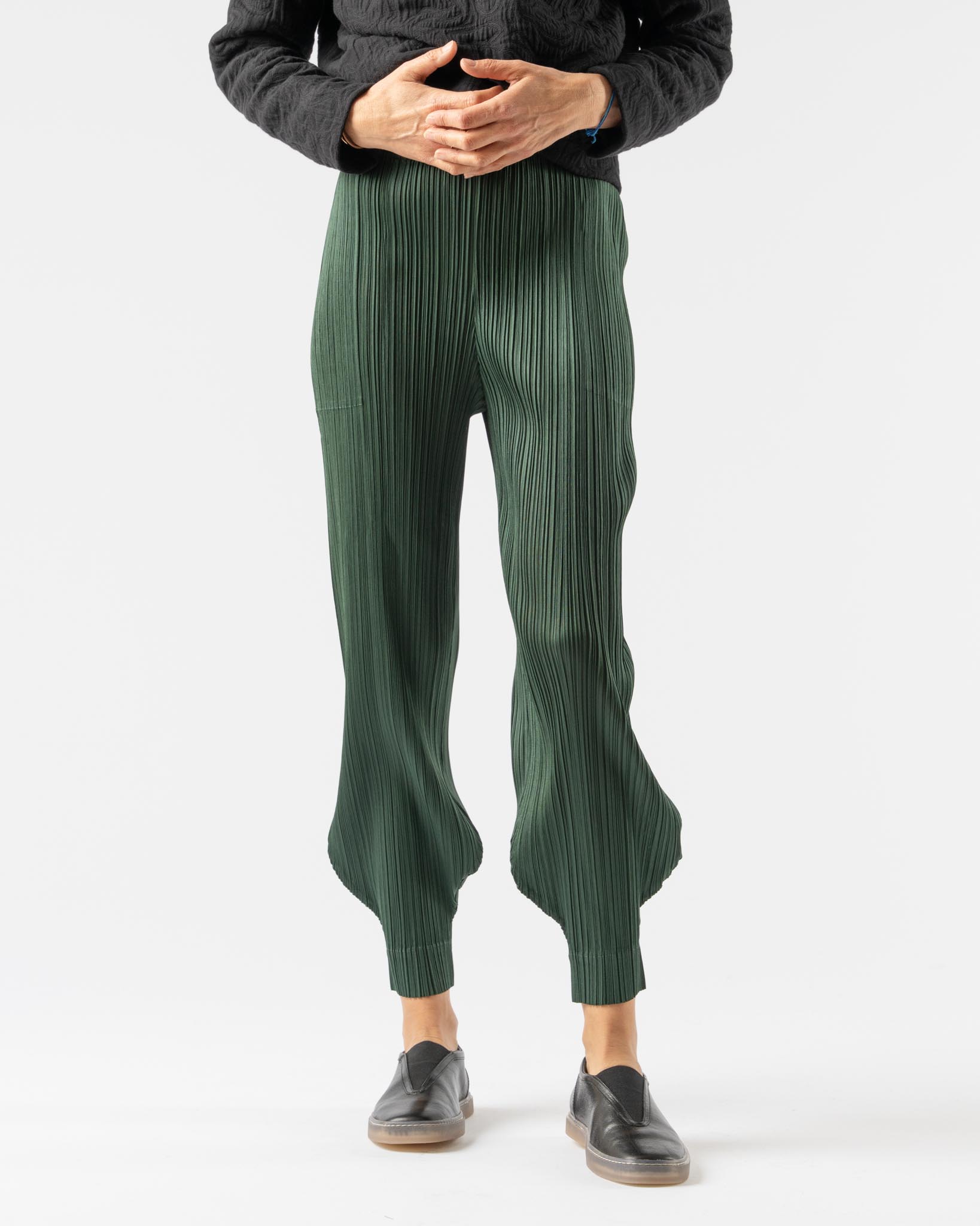 Pleats Please Issey Miyake Monthly Colors October Pants in Deep