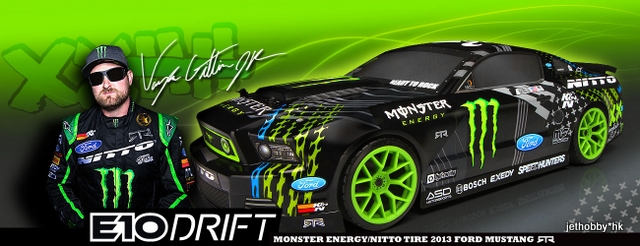 HPI 111664 - E10 Drift Vaughn Gittin Jr. Monster Energy Nitto Tire