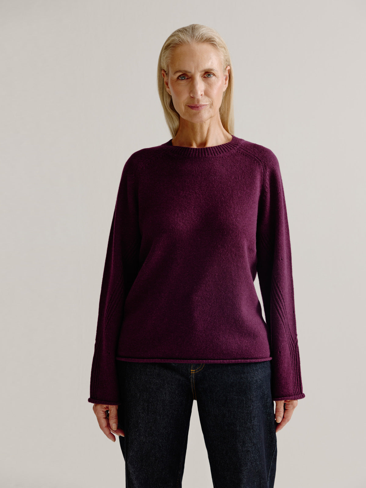 Lillian Sweater – Lambswool sweater with yak blend and refined