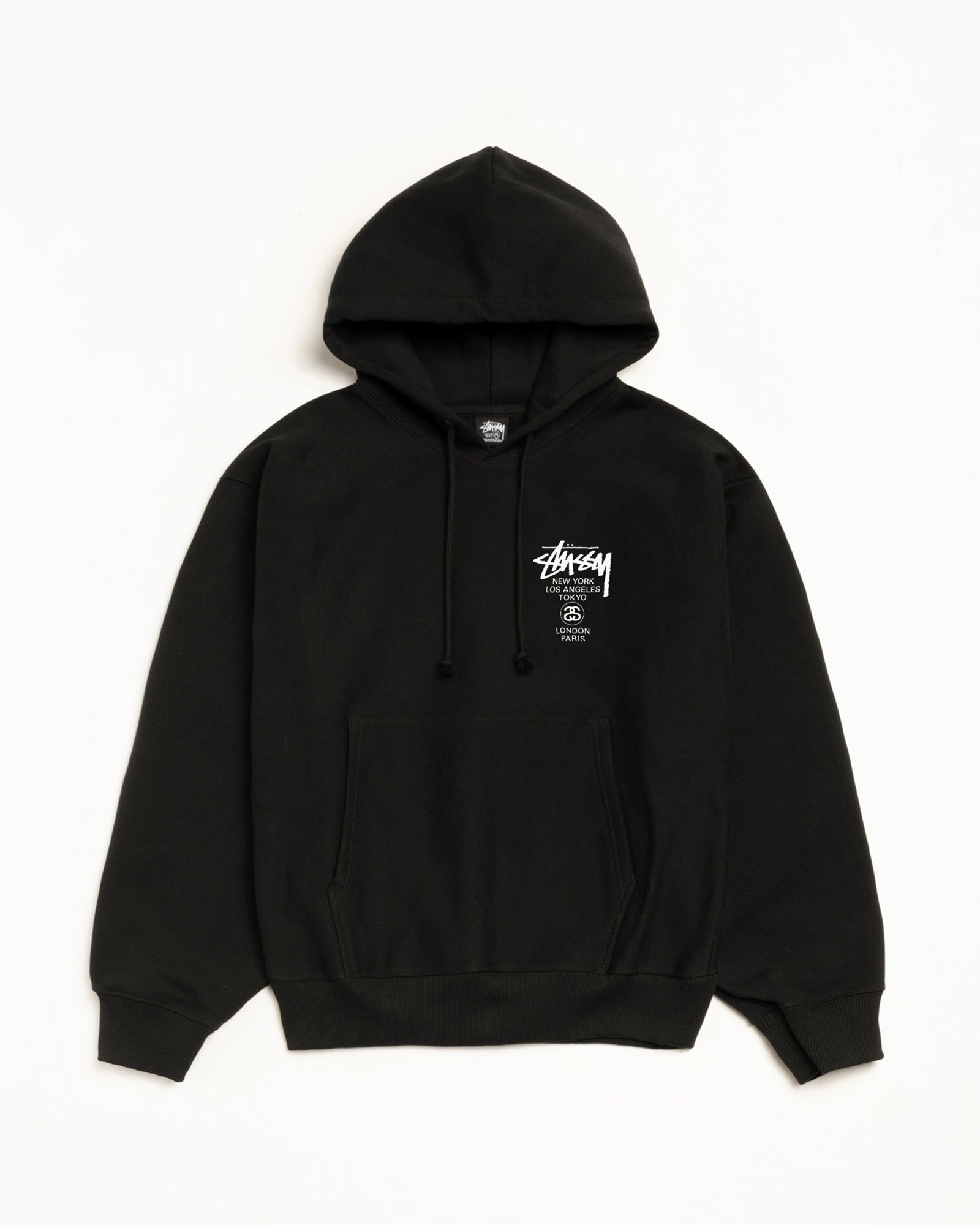 World Tour Hoodie – Black | Sweats | Stüssy Japan