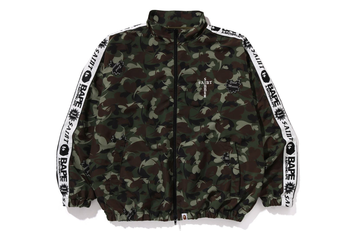 BAPE X SAINT MXXXXXX 】HEART CAMO TRACK JACKET | bape.com