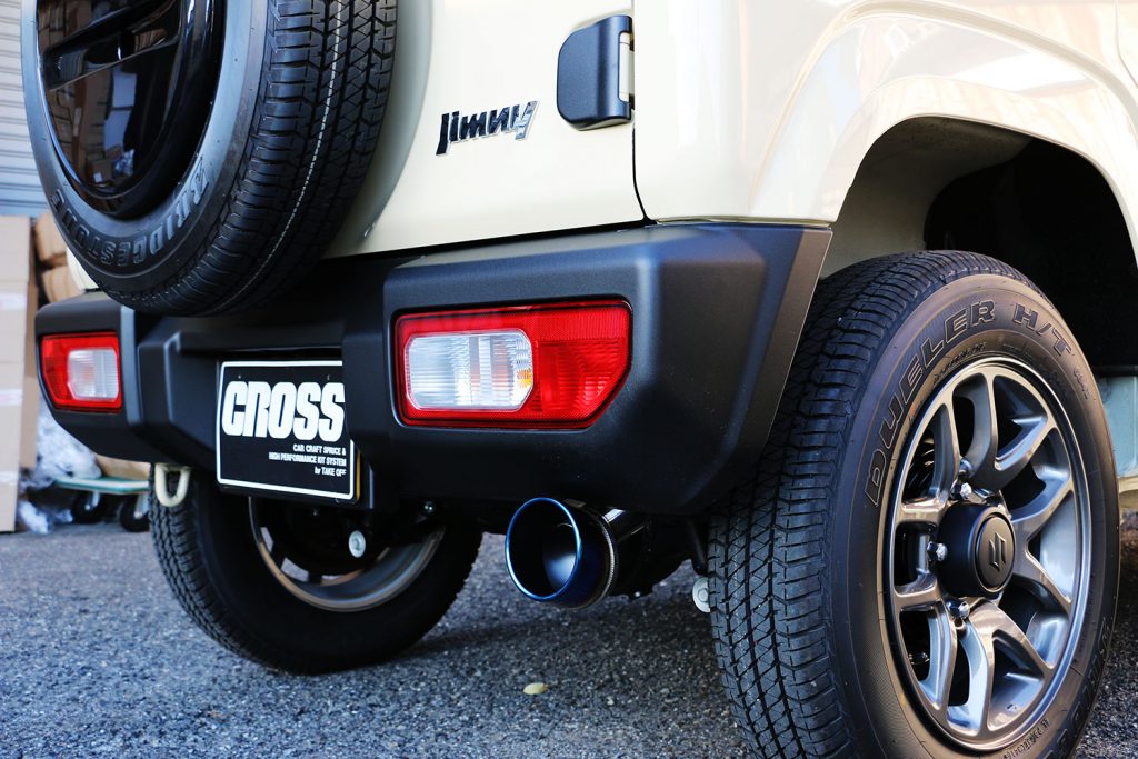 JB64ジムニーにプッシュンRSS＆マフラーカッターインストール！ | TAKE