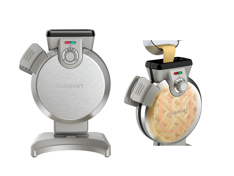 クイジナート、キッチンに出しっぱなしにできる縦型ワッフルメーカー