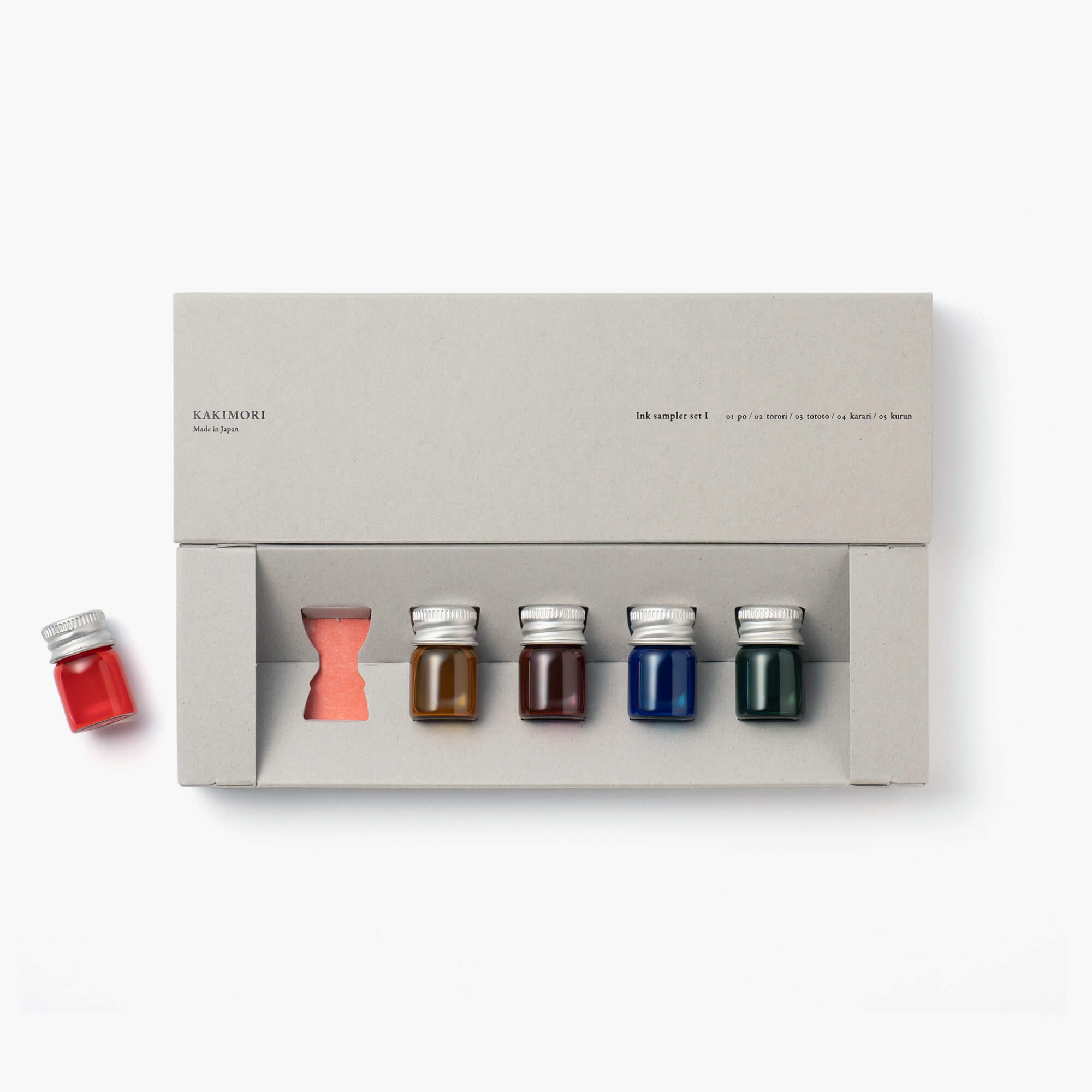 Ink sampler set I カキモリオリジナル顔料インク お試し5色セット