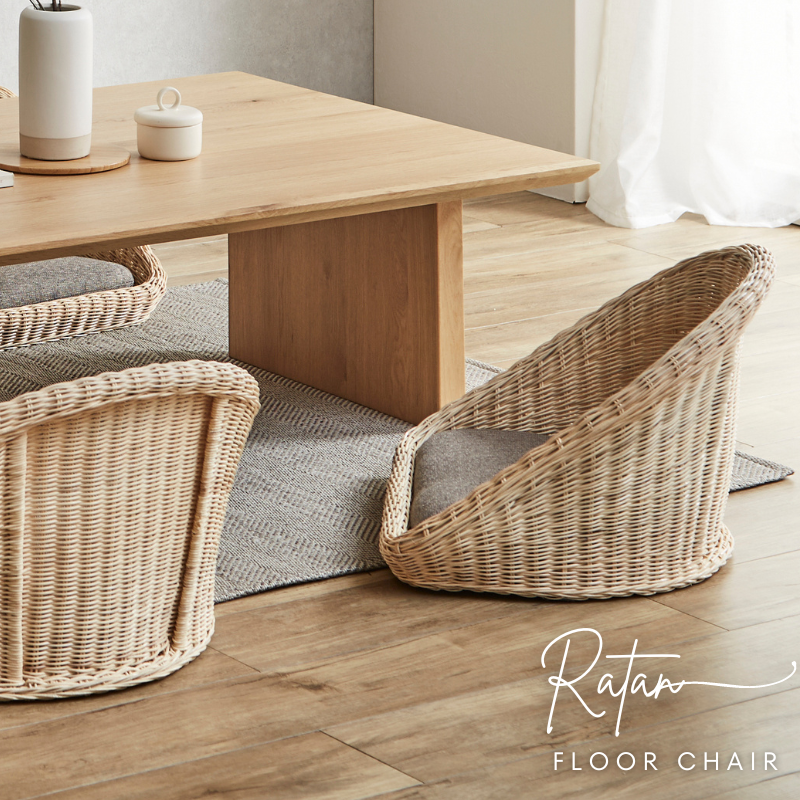 ラタンフロアチェア】座椅子 – 河口家具製作所オンラインショップ