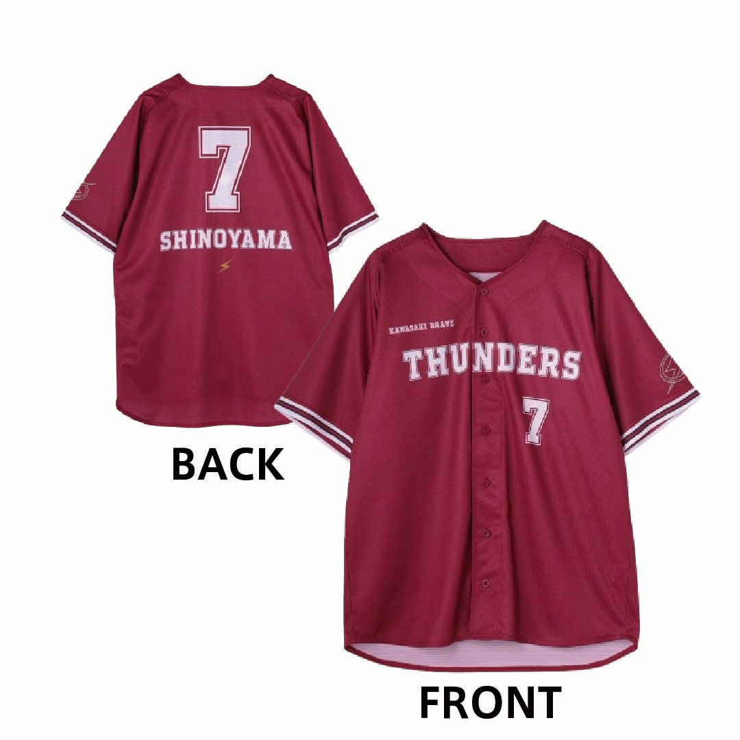 2025-26 BRAVE RED ベースボールシャツ – KAWASAKI BRAVE THUNDERS