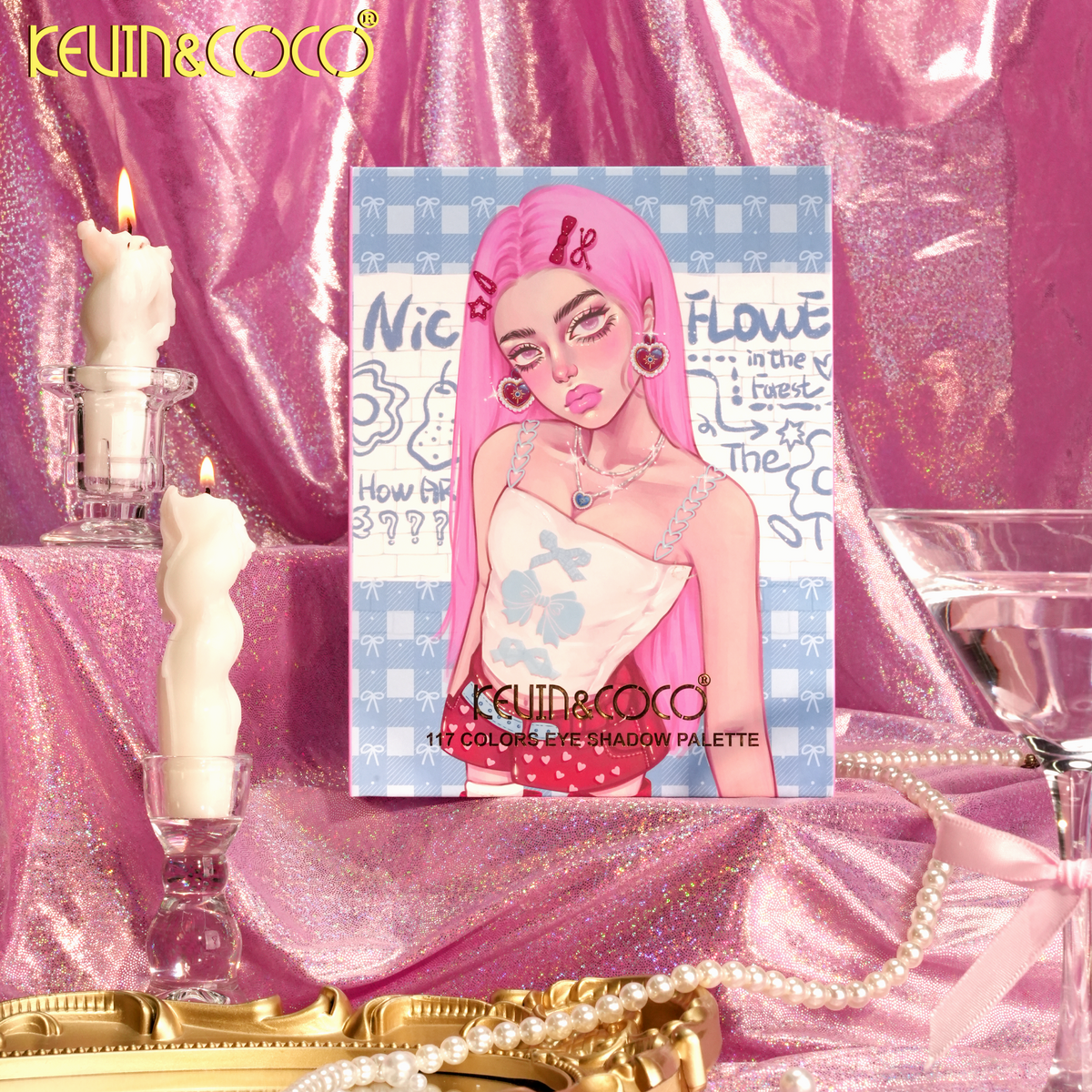 Alleyway Denim 117-Color Folding Eyeshadow Palette-6PCS(KC1409