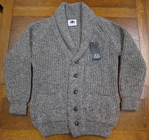 入荷速報。英ブラックシープBlack Sheepのショールカラーニット