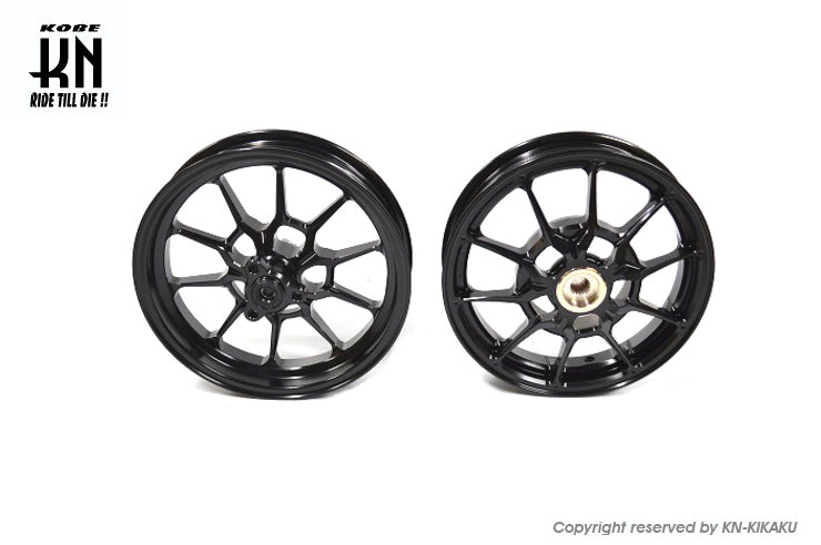 鍛造アルミホイール前後セット【アドレスV125/G(K5-K9)】ブラック