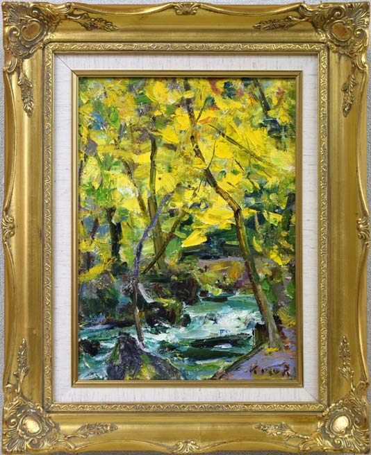 秋の奥入瀬渓流 絵画買取・販売の小竹美術